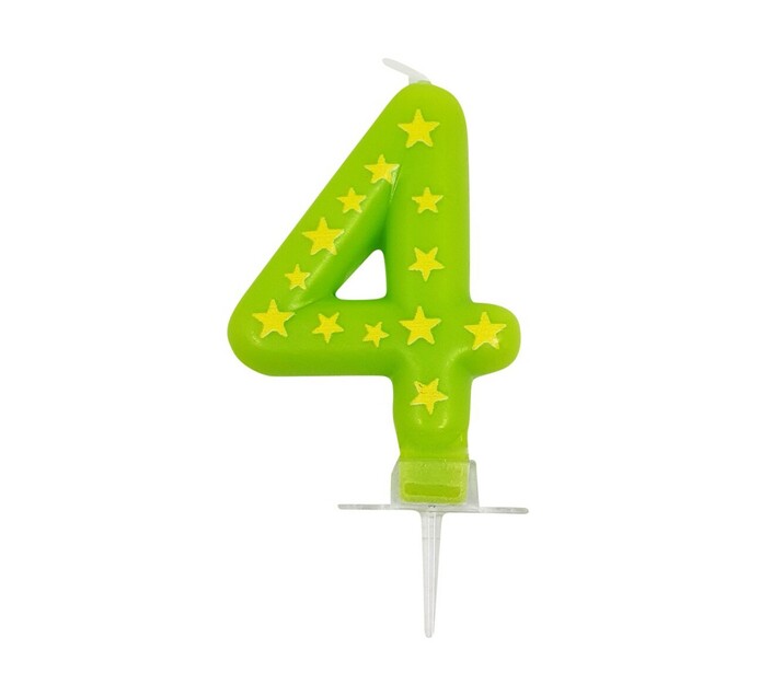 CANDLES BIRTHDAY NUMBER 4 Makro