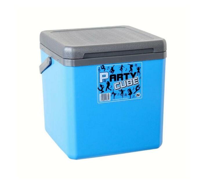 Party Cube Cooler Box 25L Blue Makro