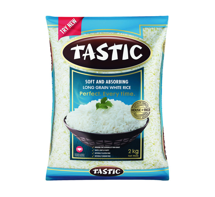 Tastic Long Grain Rice White Soft And Absorbing (1 x 2kg) Makro