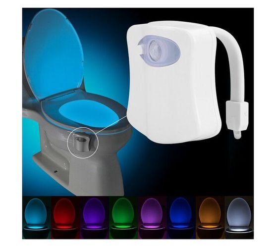Motion Sensor 8 colour LED Toilet Night Light