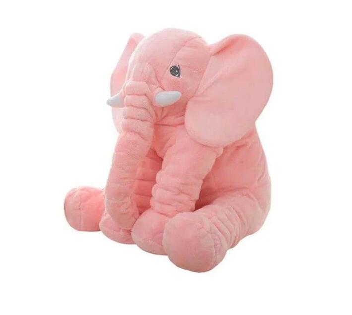 Stuffed Elephant Plush Pillow Pink Makro
