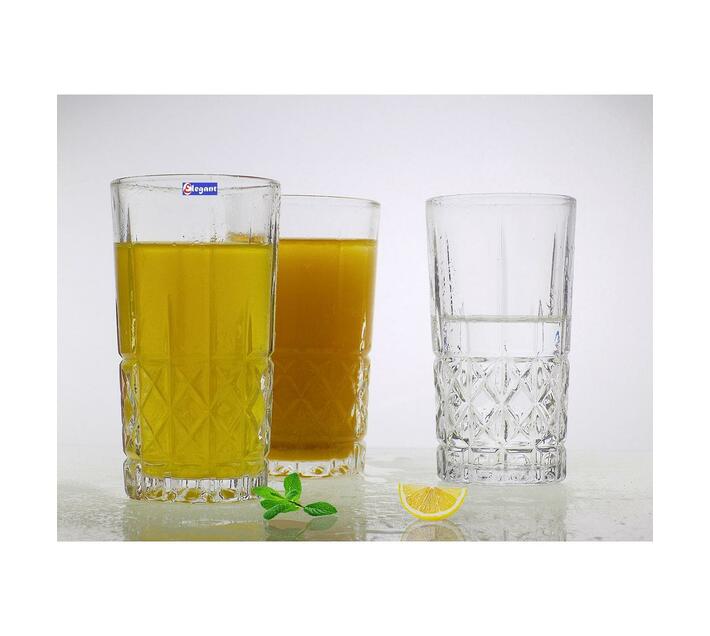 6 Piece Crystal Glass Set Heavy Base 240ml Makro