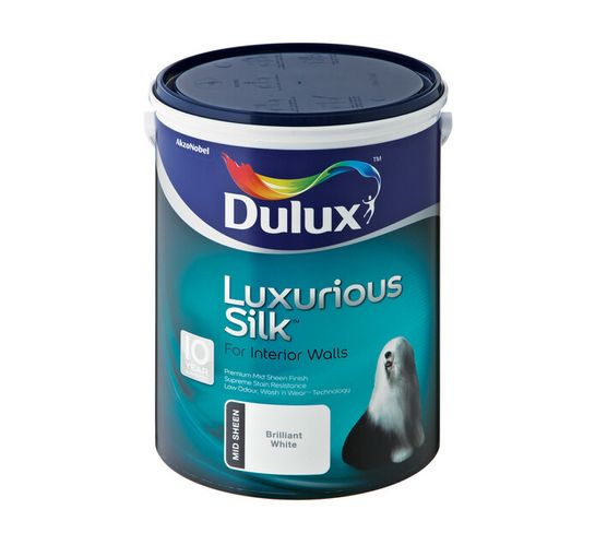 Dulux 5 l Luxurious Silk Brilliant white 