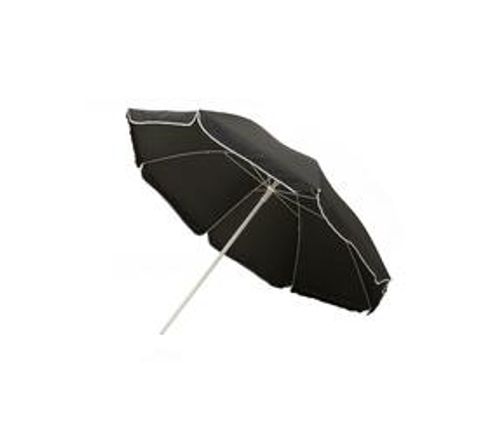The Umbrella Man 2.0m 160gm Poly Canvas Beach Umbrella - Black