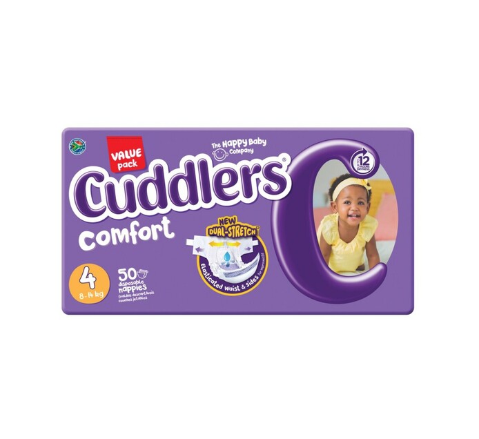 Cuddlers Diapers Size 4 Maxi (1 x 50's)