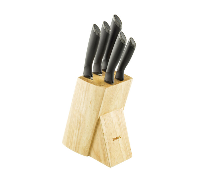 Tefal 6Piece Knife and Block Set Makro