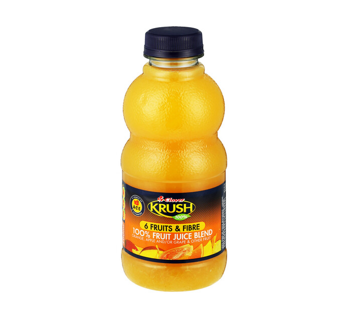 Clover Krush Krush Fruit Juice 6 Fruit & White Fibre (1 x 500ml) Makro