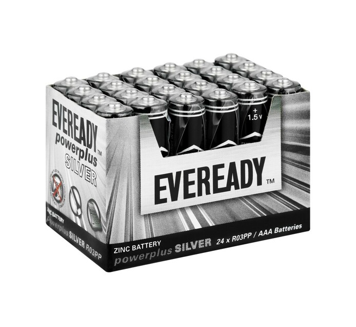 Eveready Power Silver AAA Batteries 24Pack Makro