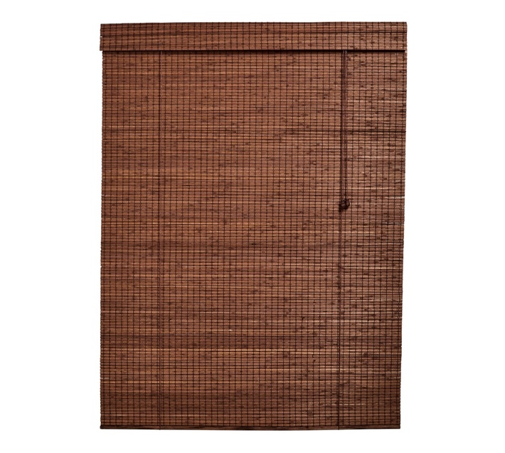 Decor Depot Bamboo Roll up Blind Dark Brown 600mm(w) X 1000mm(h) Makro