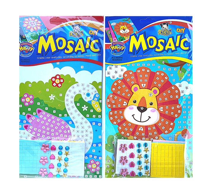 Foam Mosaic Kids Art Craft Kit Everyone's Favourites 4 Pack Kit Makro