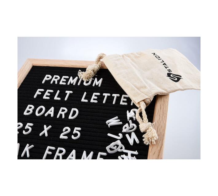 Stallion Premium Black Felt Letter Board Makro