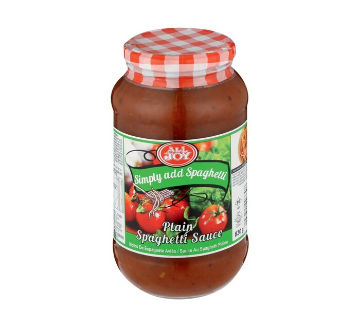All Joy Spaghetti Sauce Plain (1 x 820g) Makro