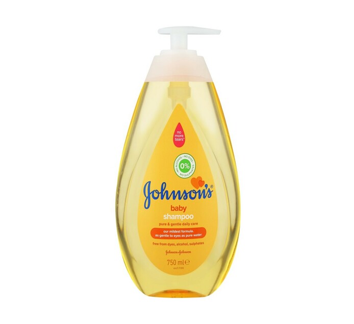 Johnson's Gold Baby Shampoo Pump (6 x 750ml)