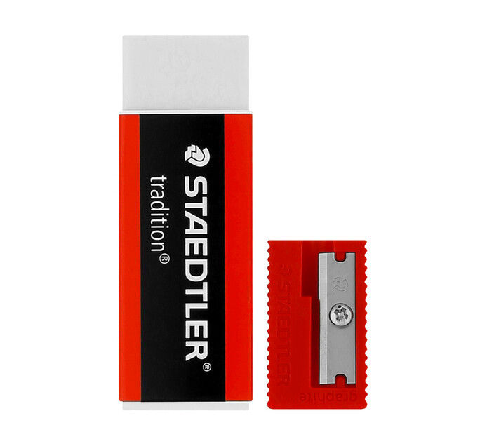 Staedtler Tradition Eraser and SingleHole Sharpener Set Erasers
