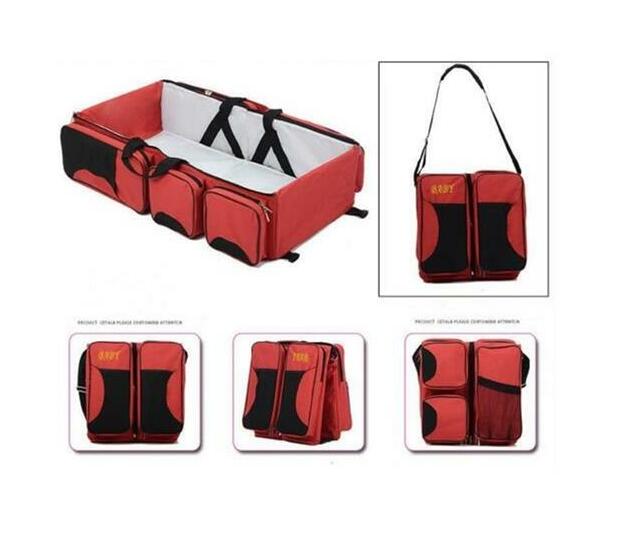 Totland 2 in 1 Travel Baby Bed & Bag Red Nappy Bags Nappy Bags Baby Transport & Baby