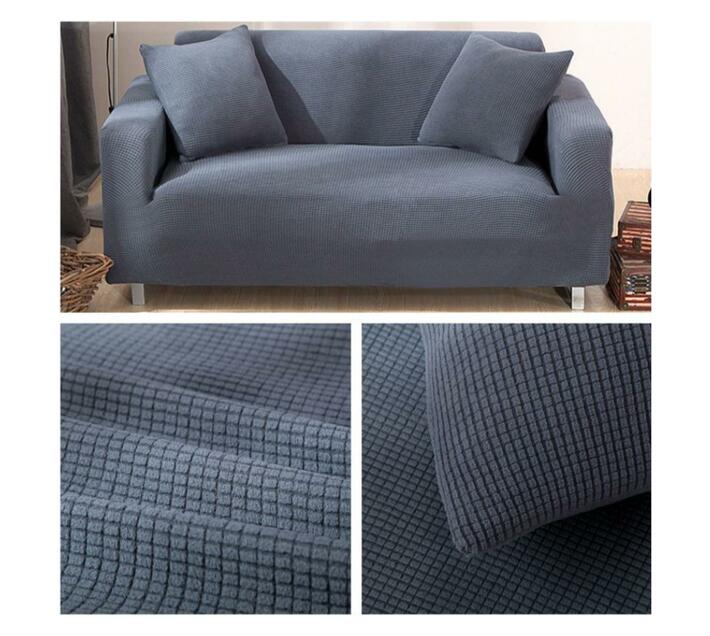 Universal Flexible Full Stretch Sofa & Couch Cover 185230cm Blue Makro