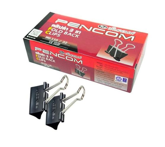 Pencom 32mm Foldback clips - Box of 12