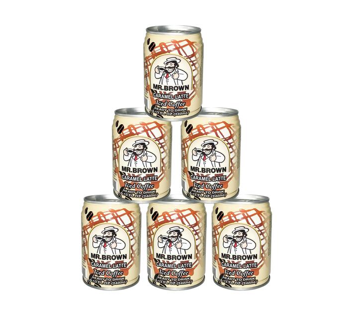 Mr. Brown Caramel Latte Iced Coffee 240ml 6 Pack Makro