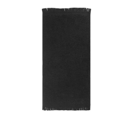 Bunty`s Fringe Guest Towel 380GSM 030x050cms (1 Piece) - Black Jet