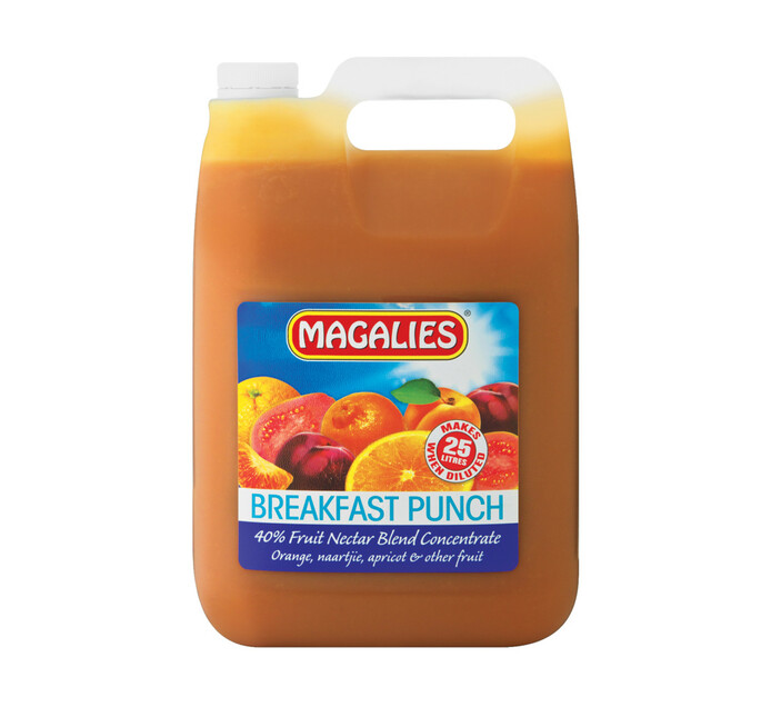 Magalies Concentrated Fruit Juice Breakfast Punch (6 x 1lt) Makro