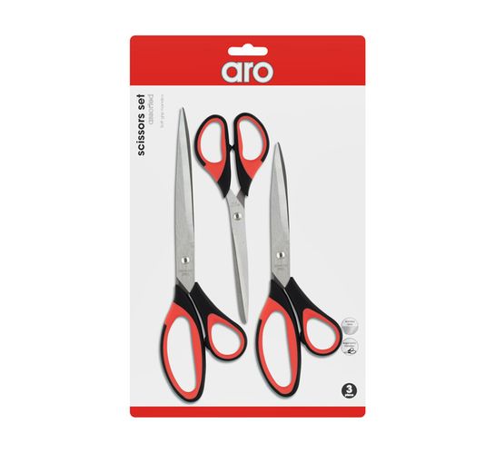 ARO Scissors Assorted 3-Pack 