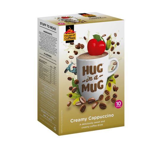 House Of Coffees Hug in a Mug Cappuccino Creamy (10 x 24g)