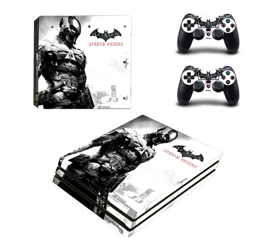 SKIN-NIT Decal Skin For PS4 Pro: Batman Arkham Knight White