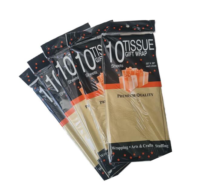 Gold Tissue Paper/Gift Wrap 50 pieces Makro