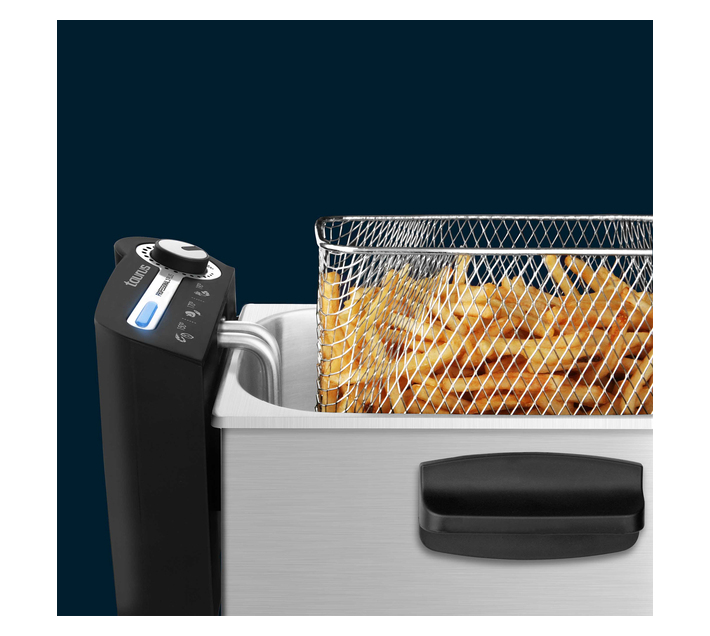 TAURUS DEEP FRYER ADJUSTABLE TEMPERATURE STAINLESS STEEL BLACK 3L 2100W PROFESSIONAL PLUS 3 Makro