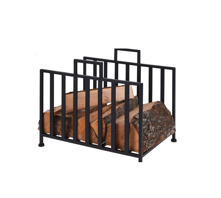 Firewood Storage Stand with Handles for Fireplace Square Design Makro