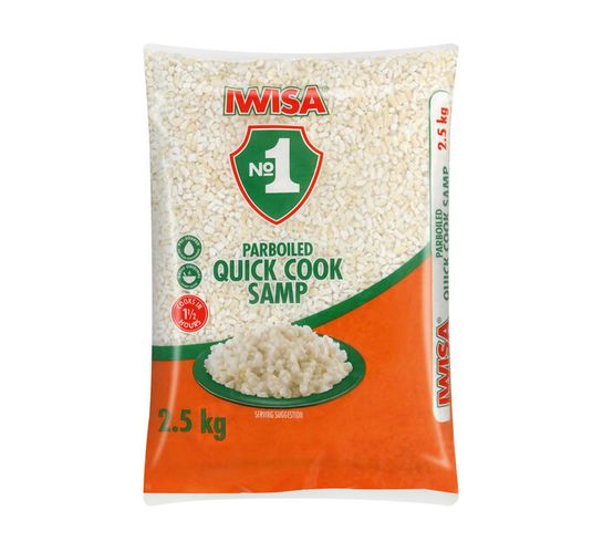 Iwisa Quick Cook Samp (8 x 2.5kg)