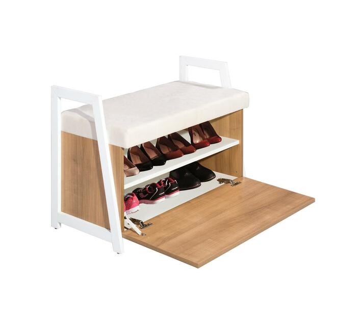 Ofis Bazaar Entryway Shoe Bench with 2 Shelves Marbella
