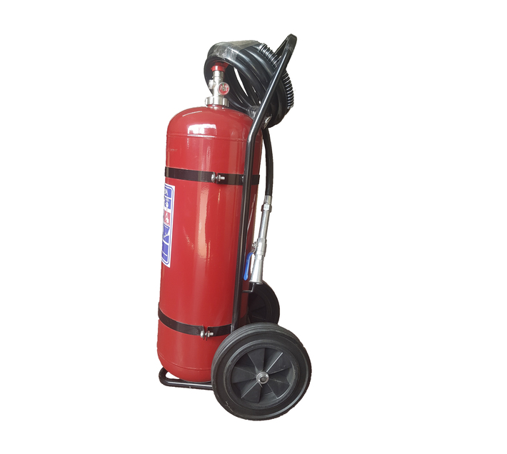 50kg DCP Fire Extinguisher With Trolley Makro