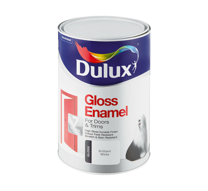 Dulux 5 l Gloss Enamel Brilliant white 