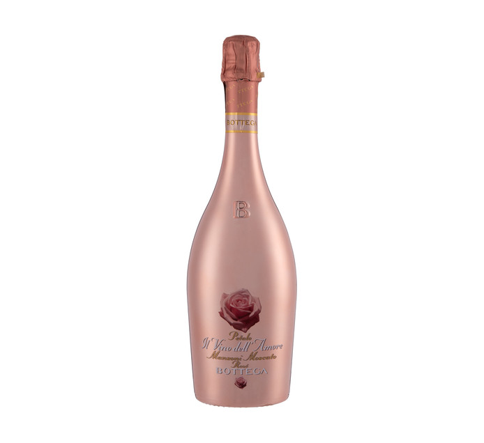 Bottega Rose Gold Moscato (1 x 750ml) Imported Sparkling Imported