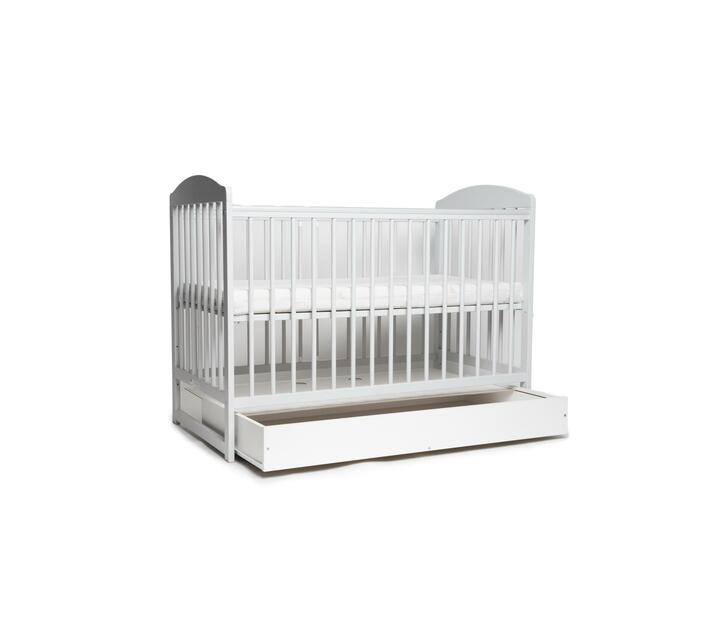 Tomi 7 Baby Cot with Drawer White Makro