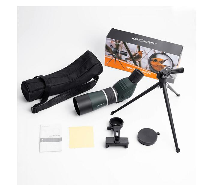K&F 2060X Spotting Scope with Smartphone Mount and Mini Tripod KF33