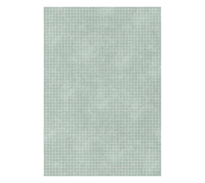 Rugs Original Mag Opus Pale Green Rug Faint Cream Check Pattern 160 x