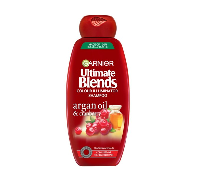 Garnier Ultimate Blend Shampoo Argan Oil and Cranberry (1 x 400ml)