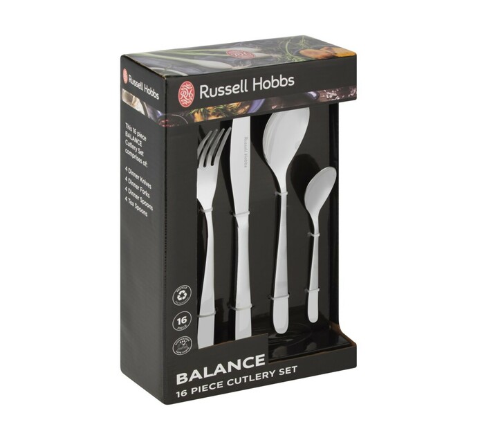 Russell Hobbs 16Piece Classique Balance Cutlery Set Makro