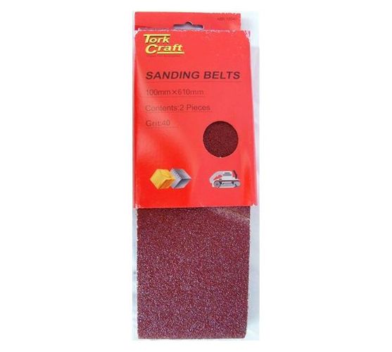 Sanding Belt 100 X 610mm 40grit 2/Pack
