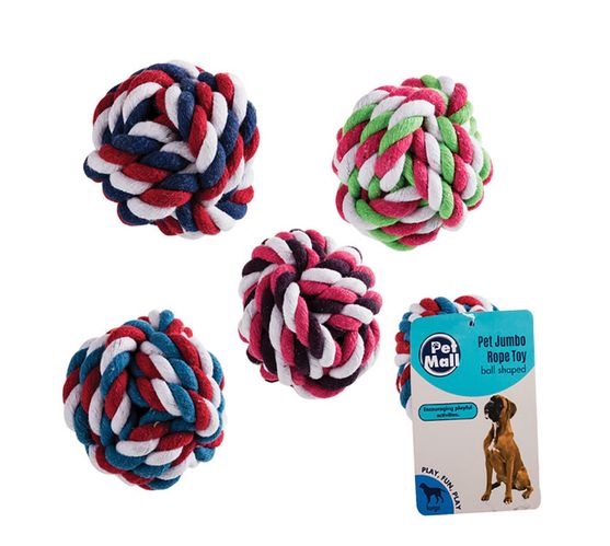Pet Dog Toy Tug Rope Jumbo (Pack of 5)