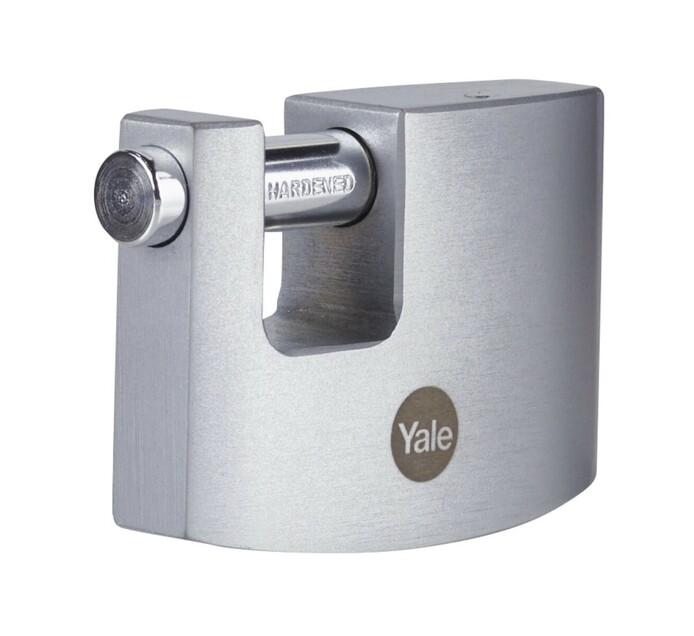 Yale 60 mm Brass Shutter Padlock With Chrome 60 mm Makro