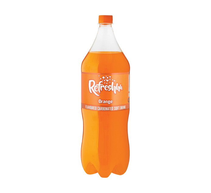 Refreshhh Cold Drink Orange (1 x 2lt) Non Return CSD PET 2L Non