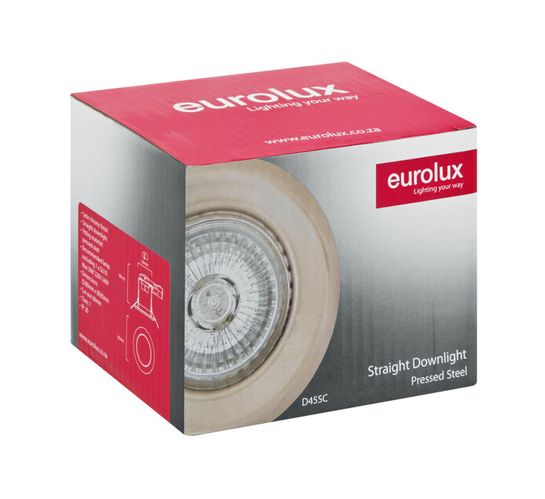 Eurolux GU10 Straight Downlighter 