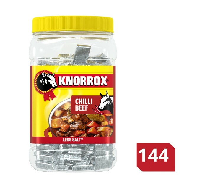 Knorrox Knorrox Stock Cubes In Jar Chilli Beef (1 x 144's) Makro