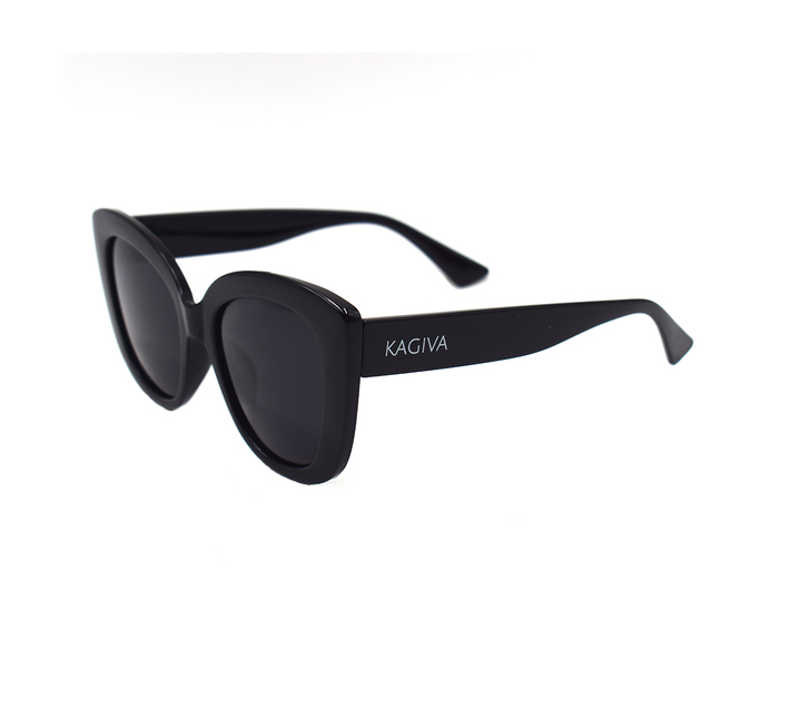 Kagiva`s Cat Eye Polarized Women Sunglasses - Black