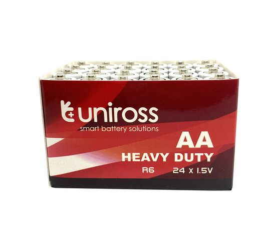 Uniross Heavy Duty 24PK AA Batteries 