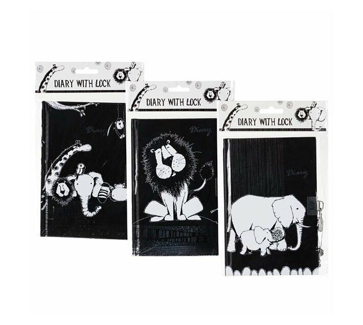 Lockable Diary 60 Pages Pack of 3 Makro