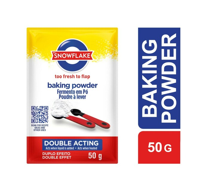 Snowflake Baking Powder Sachets (25 x 4 x 50g) Makro